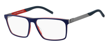 Premium Men Tommy Hilfiger Eyeglasses: TH 1828 - Blue - SpecSMART Eye Clinic (Diagonal View)